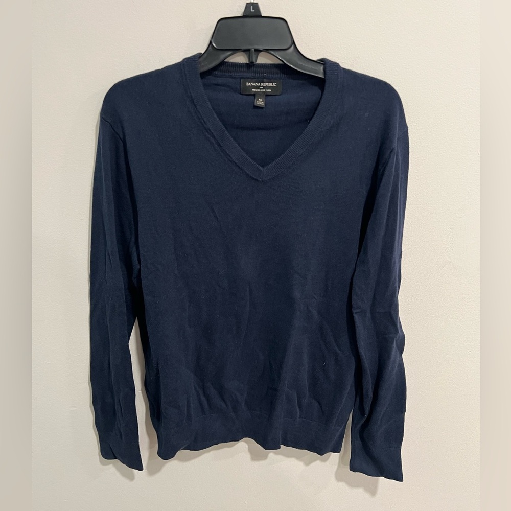 Banana Republic Factory Premium Luxe Yarn V-Neck Men’s Sweater
